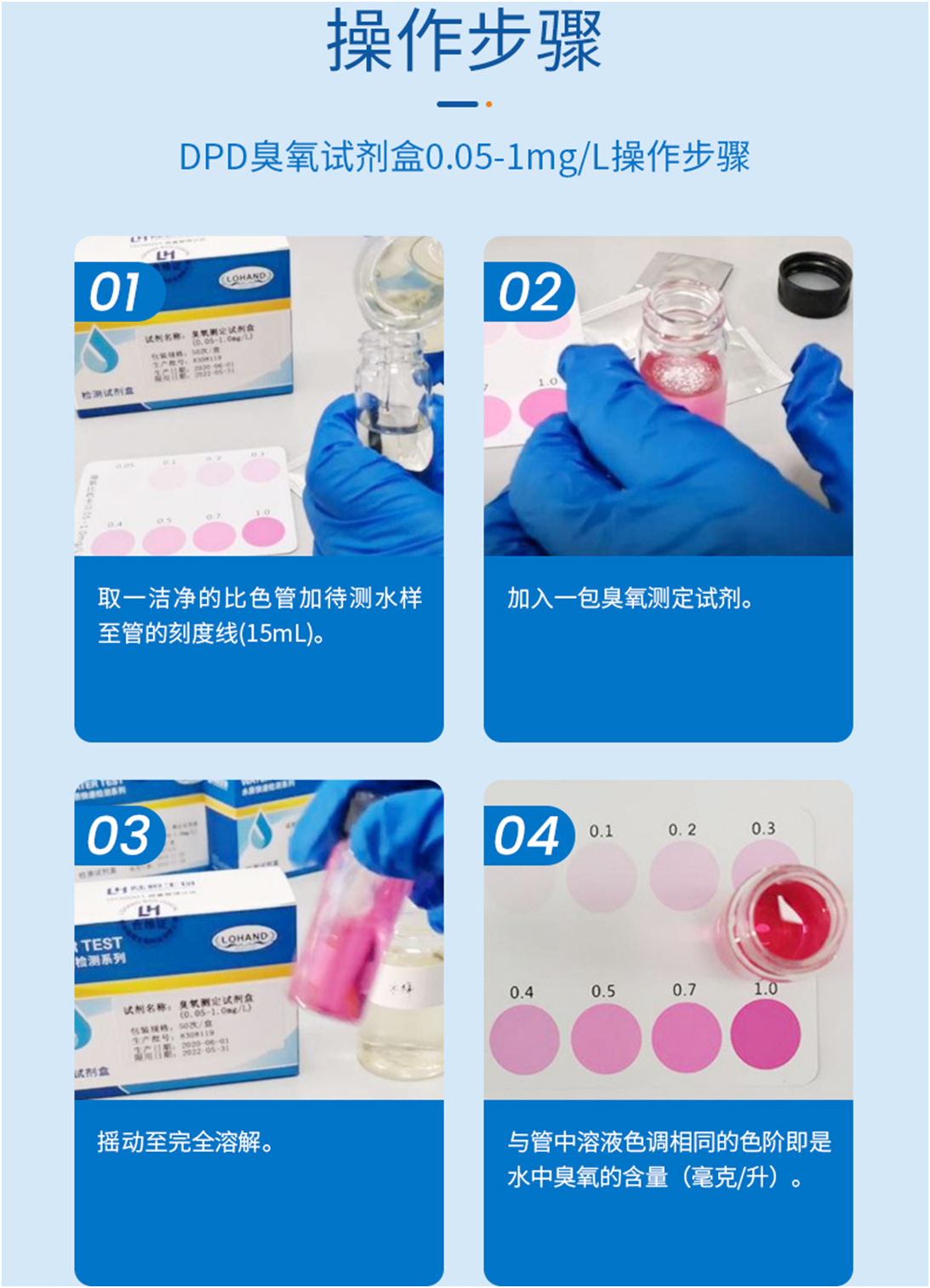 陆恒DPD臭氧检测试剂盒 0.05-1 mg/L(图5)
