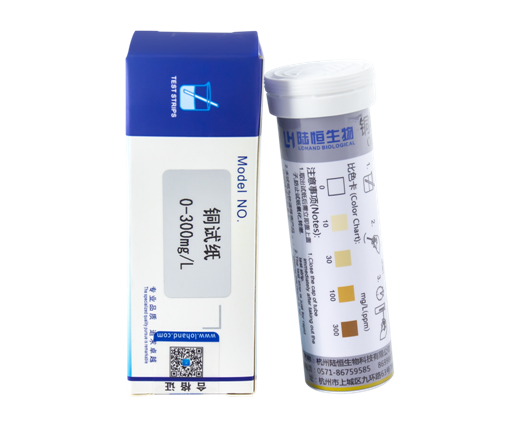 陆恒铜检测试纸 0-300 mg/L(图1)