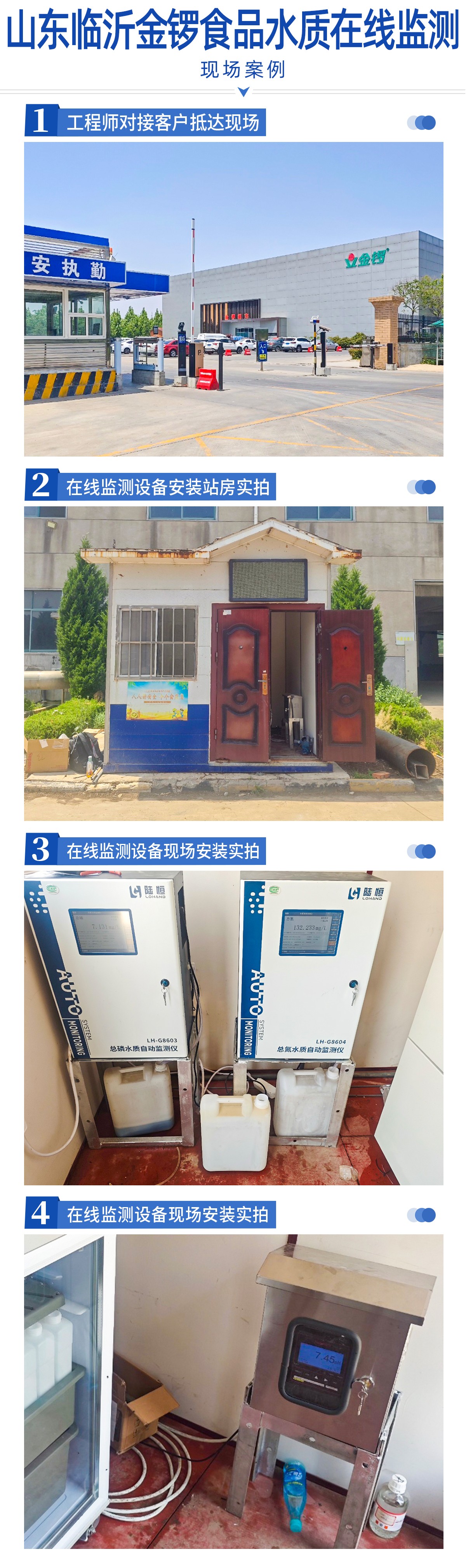 陆恒案例-山东临沂金锣食品水质在线监测(图2)