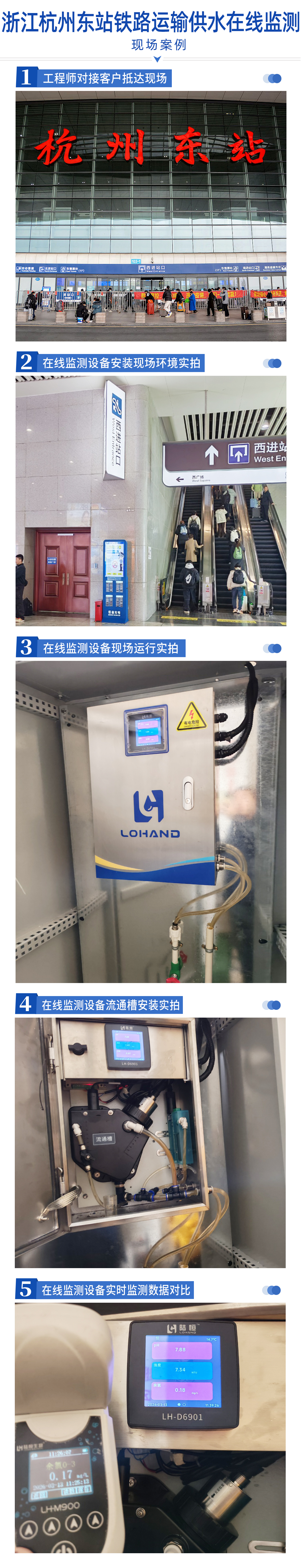 陆恒案例：浙江杭州东站铁路运输供水在线监测(图2)